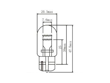 مصابيح متعددة الوظائف للسيارة  W21/5W T20