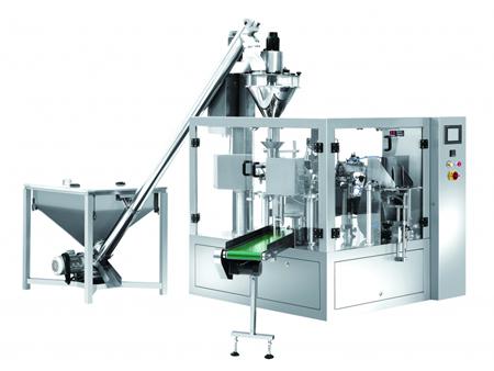 خط تعبئة وتغليف البودرة (ماكينة تعبئة وتغليف وزنية مع ميزان حلزوني) Premade Pouch Fill Seal Packaging Line for Powdered Products خط تعبئة وتغليف البودرة (ماكينة تعبئة وتغليف وزنية مع ميزان حلزوني) Premade Pouch Fill Seal Packaging Line for Powdered Products