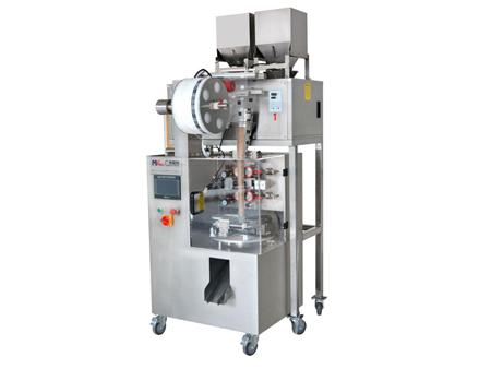 ماكينة تعبئة وتغليف الشاي في كيس هرمي (ماكينة تعبئة وتغليف رأسية MK-SJB)                   Pyramid Tea Bag Packaging Machine (VFFS Machine)