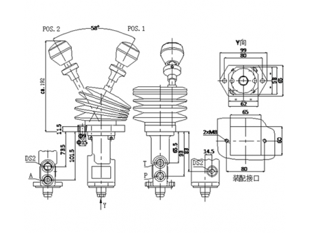 صمام كبح الوقوف العكسي PDF09-00                     Reverse Parking Brake Valve